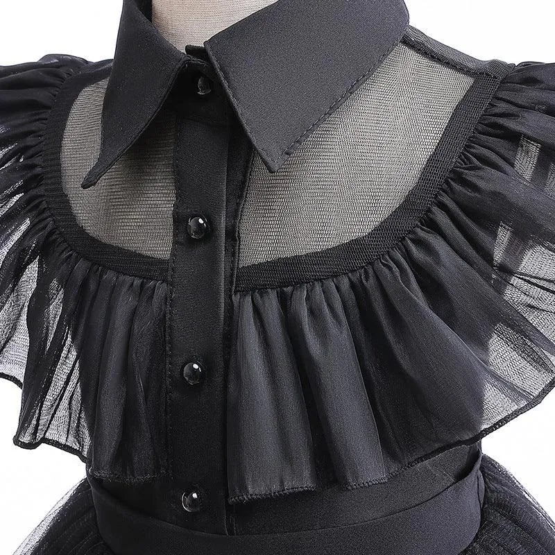 Princess Style Classic Collar Dress Elegant Vintage Kidswear Halloween stage performance cosplay costumes