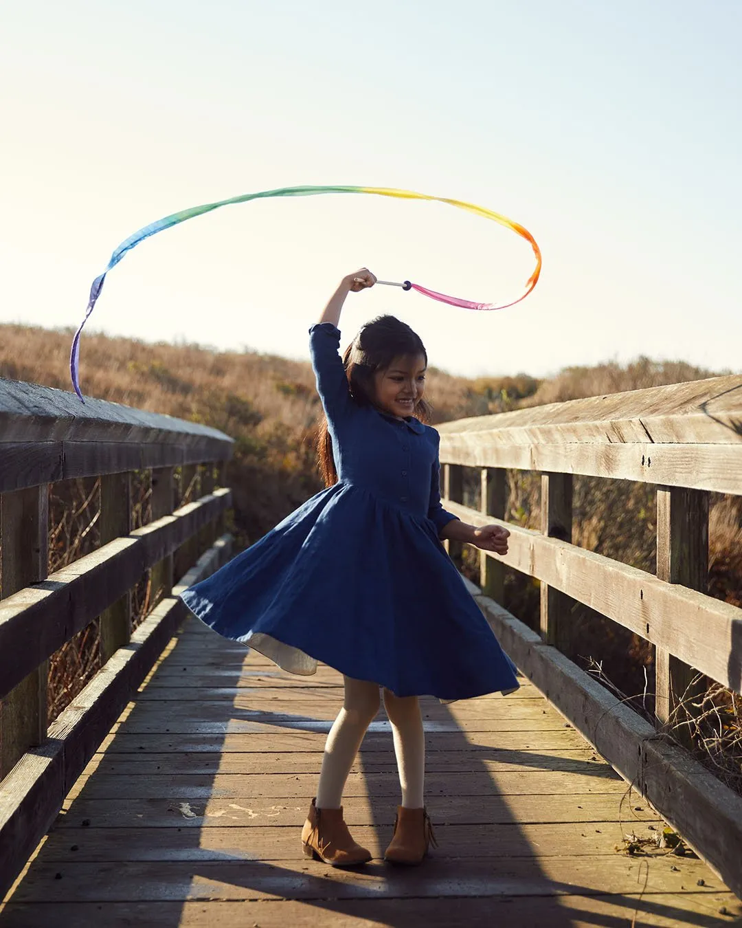 Rainbow Silk Streamer