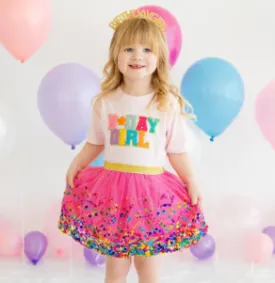 Raspberry Confetti Tutu