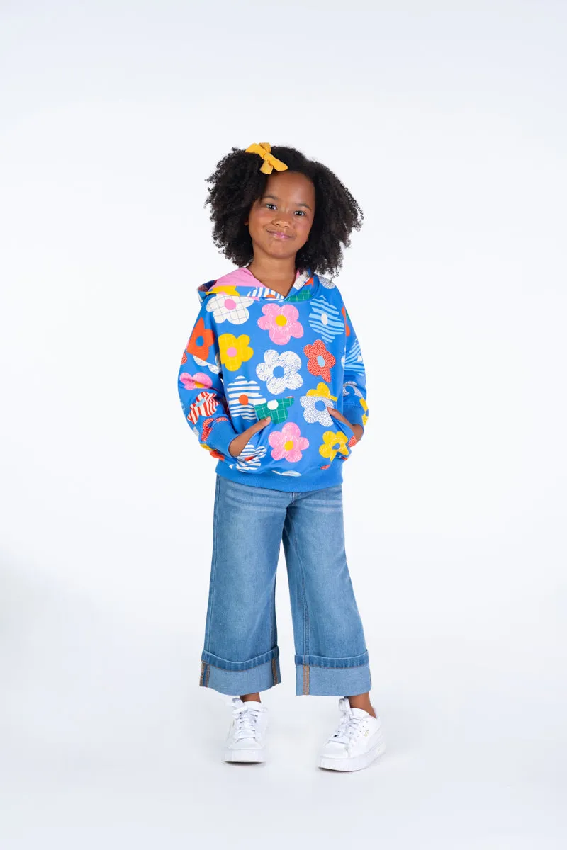 Rock Your Baby Hooded Sweatshirt - Happy Flowers