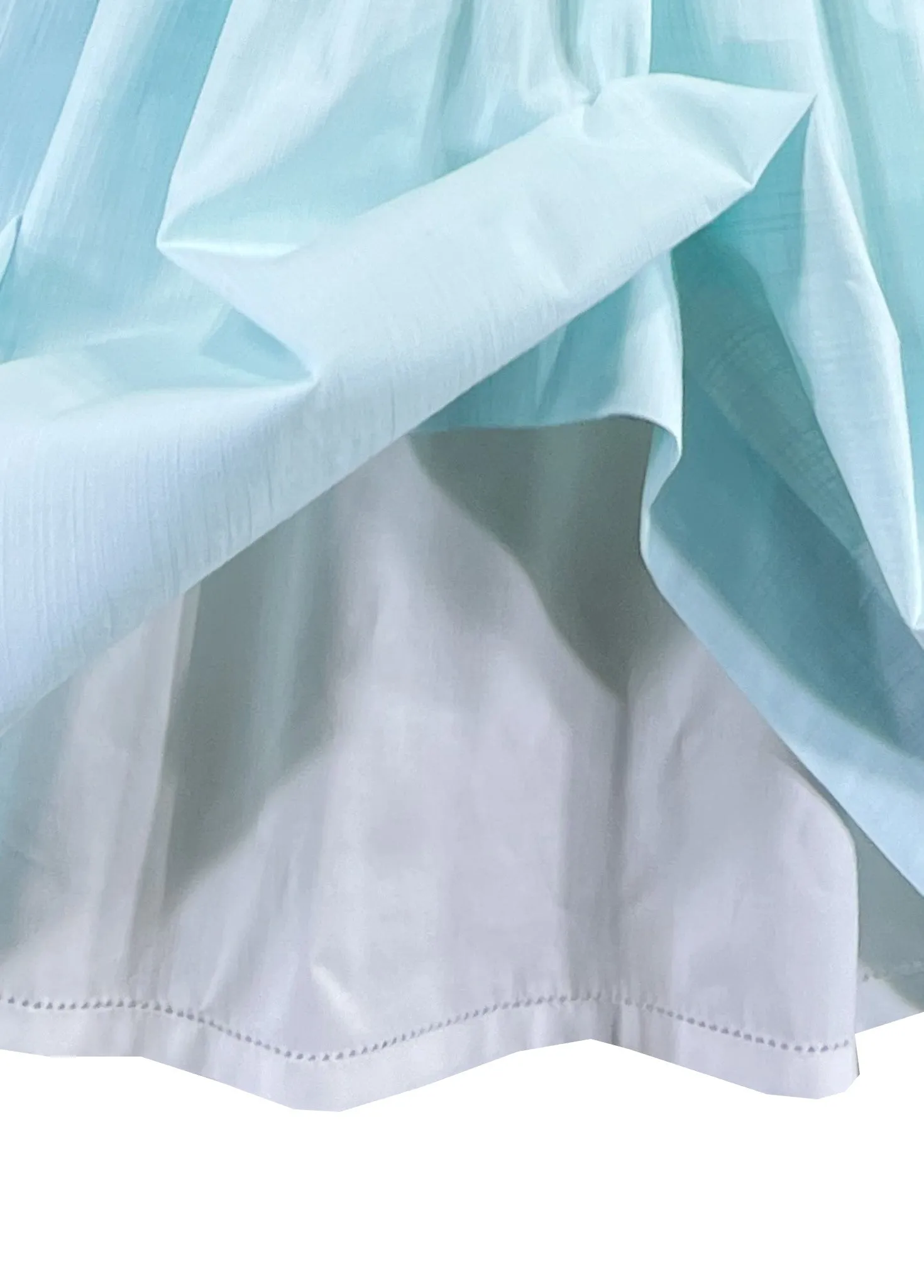 Seafoam and Lace Douce Smocked Dress
