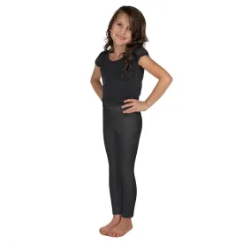 Solid Charcoal Grey Kid's Leggings