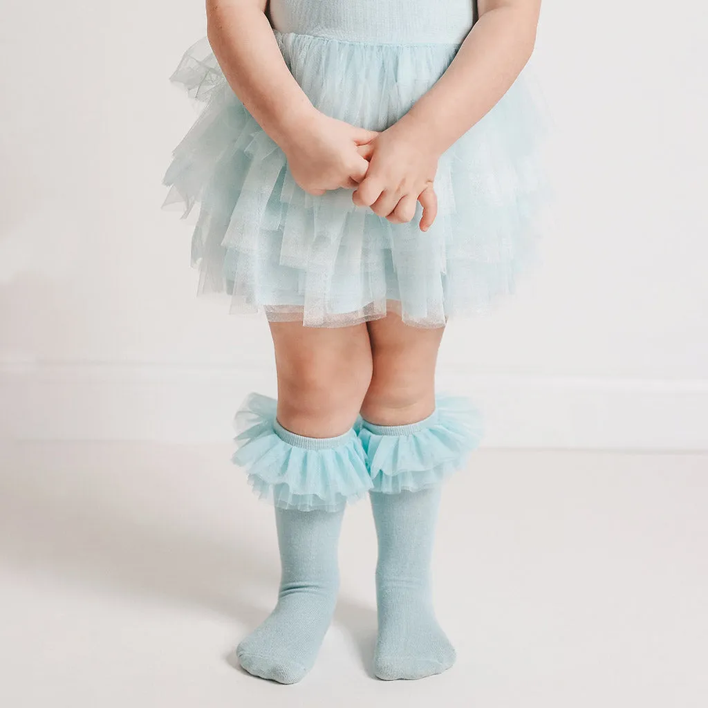 Starry Blue Tulle Smocked Dress