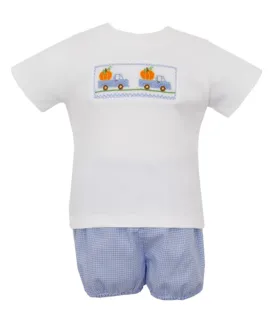 Trucks Holding Pumpkins Diaper Set