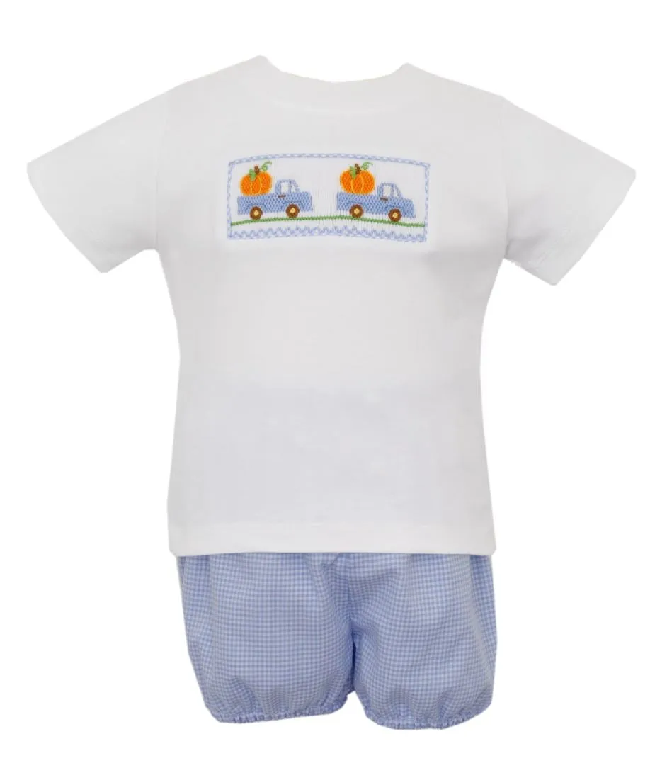 Trucks Holding Pumpkins Diaper Set
