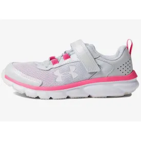 Under Armour Halo Grey/White/Pink Note Assert 9 Pearl Children’s Sneaker