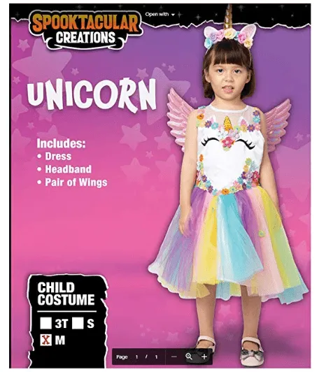 Unicorn Princess Costume - Child