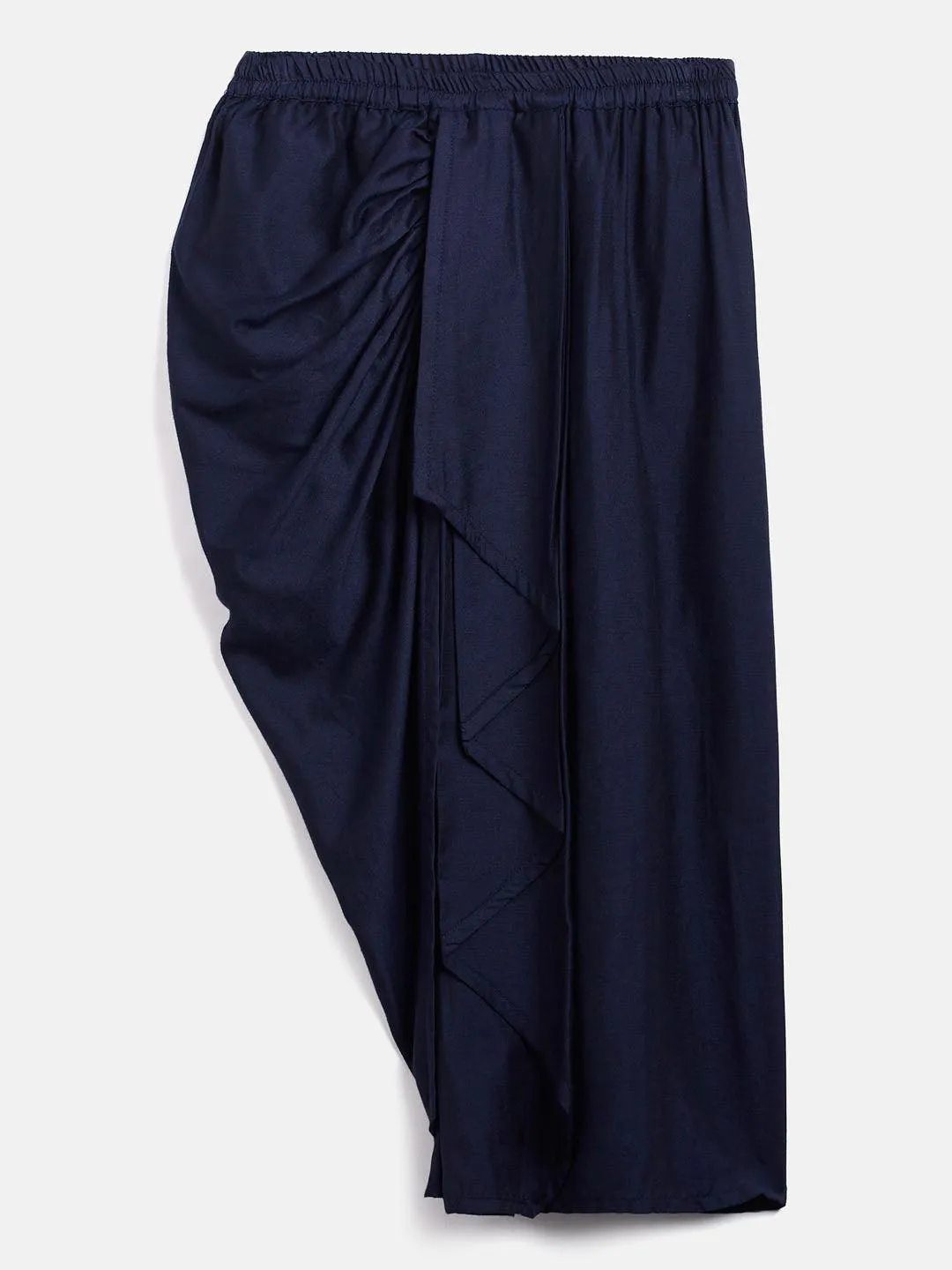 VASTRAMAY SISHU Navy Blue Draped Skirt Set