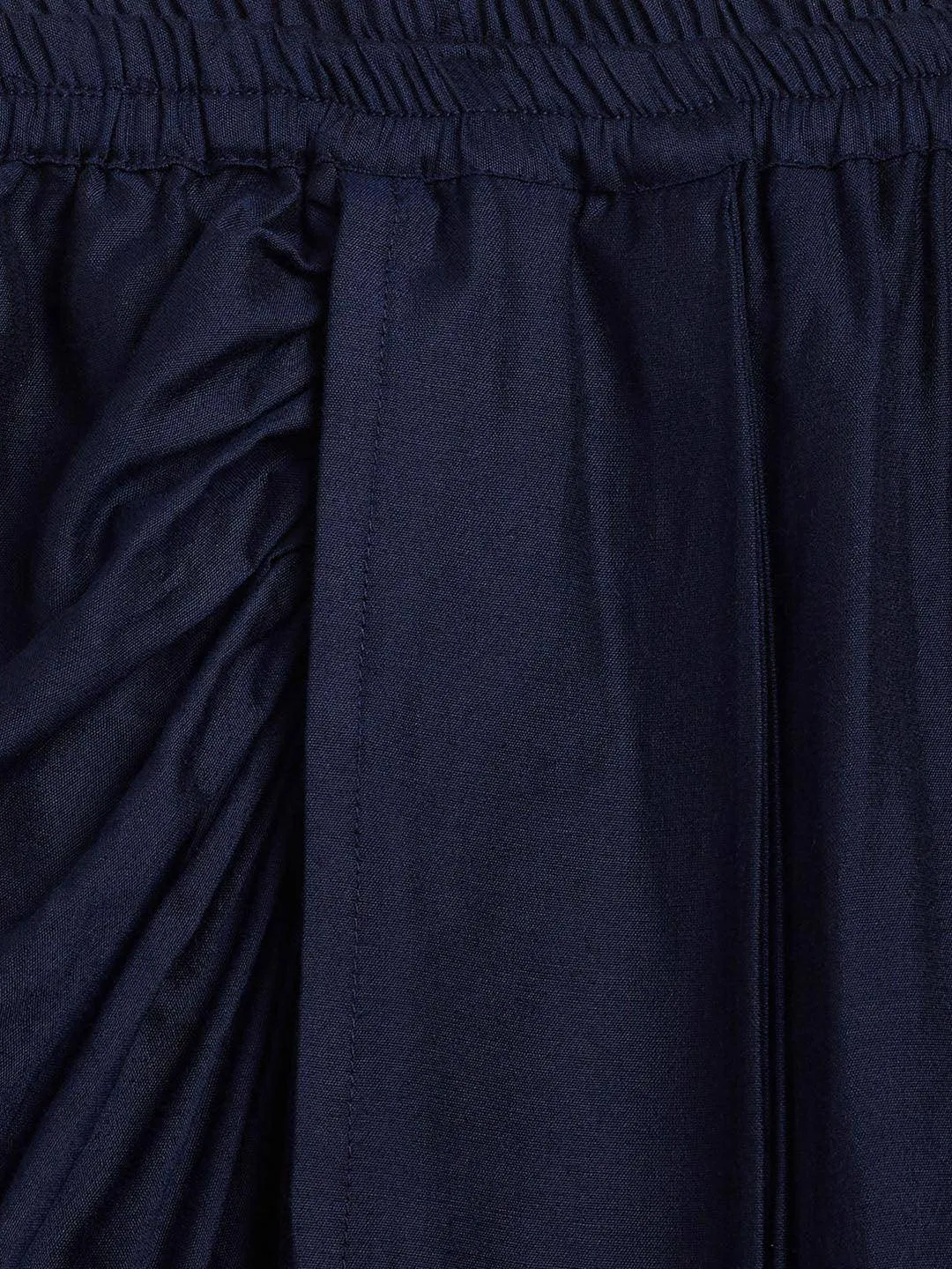 VASTRAMAY SISHU Navy Blue Draped Skirt Set