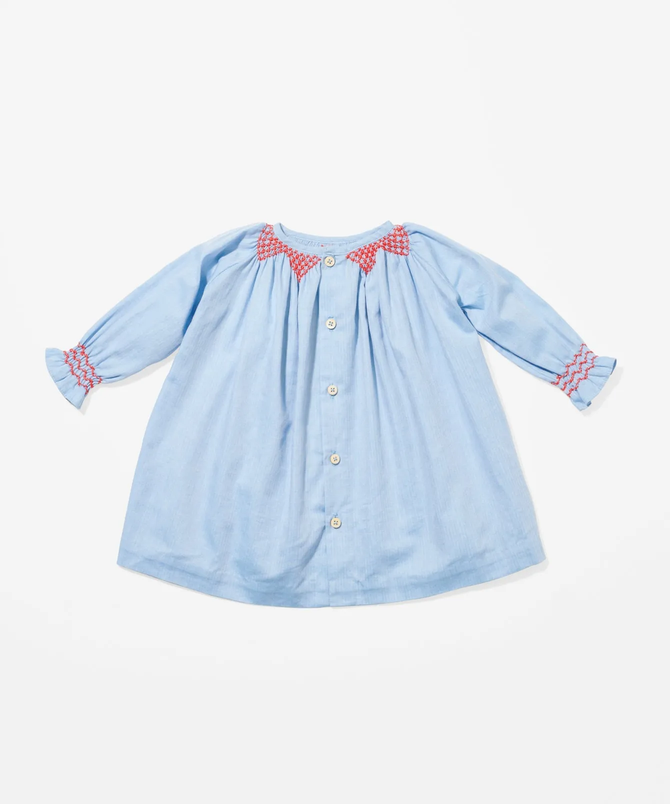 Willa Baby Dress, Light Blue